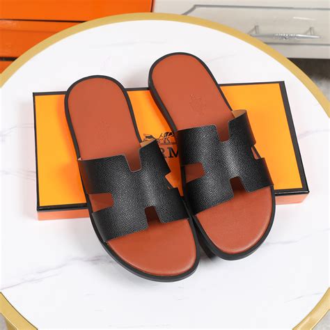 hermes slippers grijs|hermes male slippers.